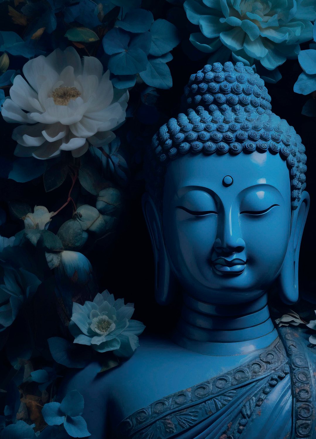 Blue buddha at Monsoon Thai